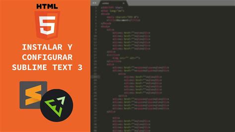 Curso básico HTML Instalar y configurar Sublime Text 3 YouTube