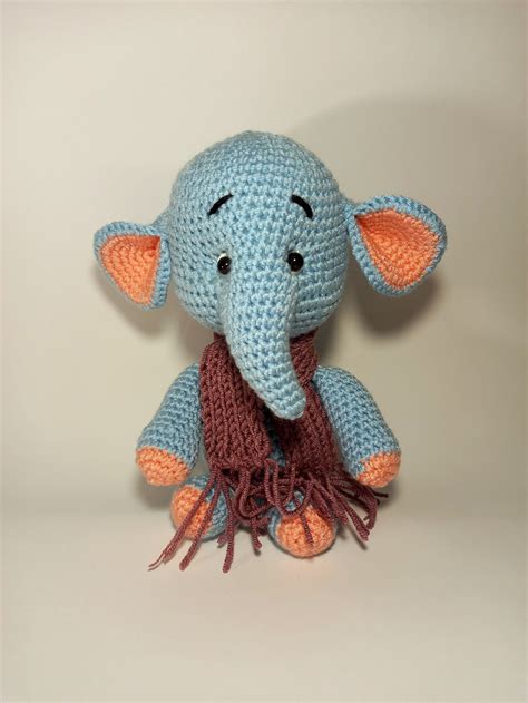 Crochet Elephant Stuffed Toy Crochet Animal Softy Toy - Etsy