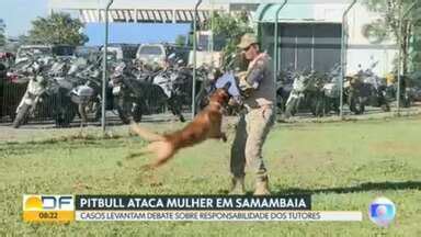 Bom Dia DF Mulher é atacada por cachorro da raça pitbull em Samambaia