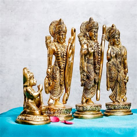 Brass Ram Darbar Statue Set of 4 - Etsy