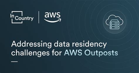 Addressing Data Residency Challenges With Incountry And Aws Outposts