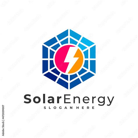 Solar Energy Logo Vector Template Creative Solar Panel Energy Logo