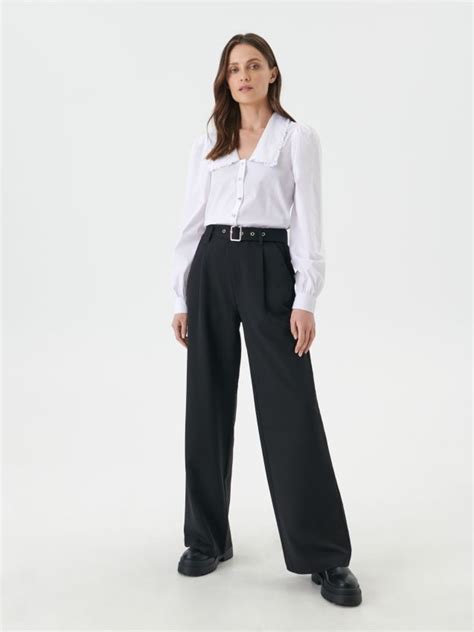 Pantaloni eleganți Culoare negru SINSAY 2987B 99X