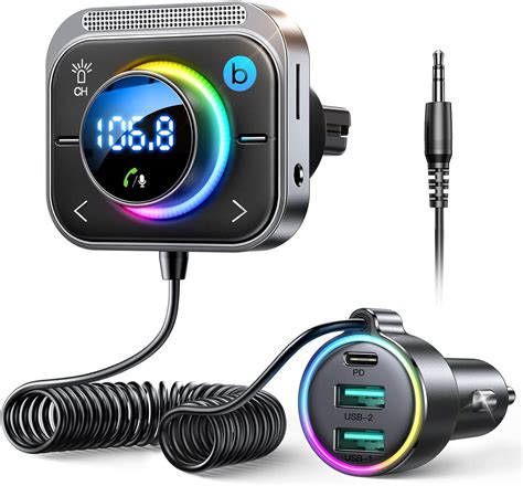 Amazon Joyroom Adaptador Bluetooth Bluetooth De Fm Aux Para