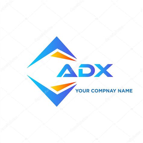 Dise O Del Logotipo De La Tecnolog A Abstracta Adx Sobre Fondo Blanco