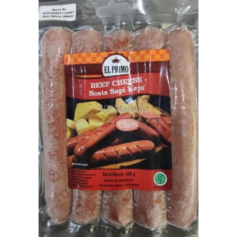 Jual El Primo Beef Cheese Sausage Gr El Primo Sosis Sapi Daging