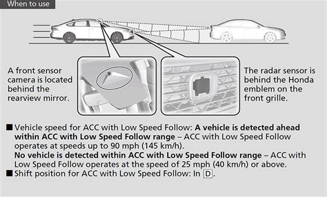 Adaptive Cruise Control Acc With Low Speed Follow Accord