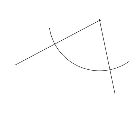 Bisect This Angle Using Compasses And A Ruler