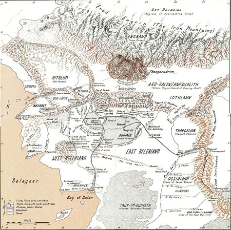 1st Age Middle Earth Map - Brande Susannah