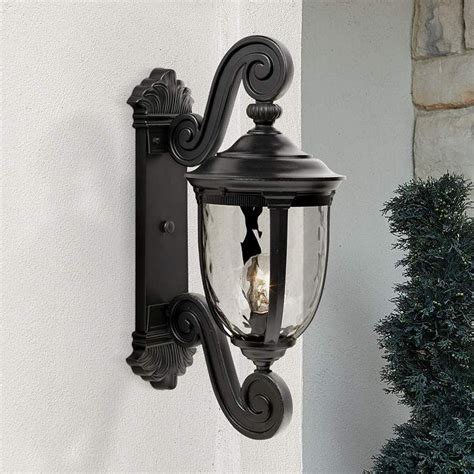 Bellagio 24 High Black Dual Scroll Arm Outdoor Wall Light 37761 Lamps Plus Outdoor Wall