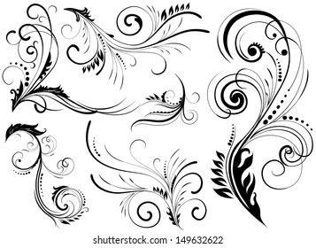 Set Pattern Design Elements Stock Vector (Royalty Free) 149632622 | Shutterstock