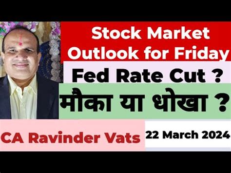 Stock Market Outlook For Tomorrow By CA Ravinder Vats YouTube