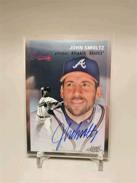 John Smoltz Topps Chrome Platinum Anniversary Cpa Jsm Auto Braves