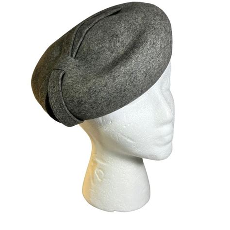 Merrimac Accessories Vintage Merrimac Gray Felt Beret Poshmark