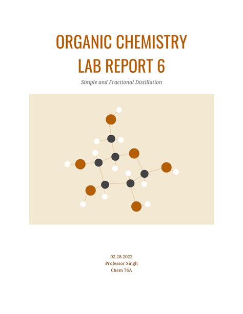 ORGANIC CHEMISTRY LAB REPORT: Simple and Fractional Distillation ...