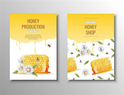 Flyer Template With Honey Products Honey Shop Healthy Natural Product