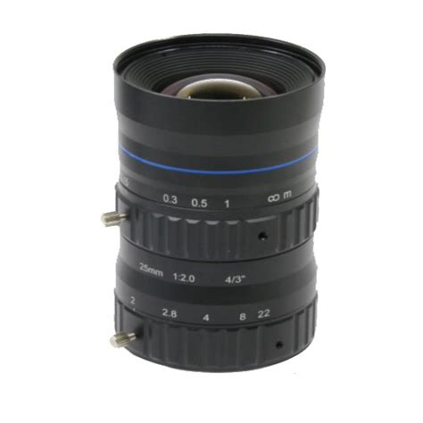 12MP Industrial Camera lens 25mm for sensor 4/3 '' C mount