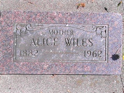 Alice Nancy Forrester Wiles 1882 1962 Find A Grave Memorial