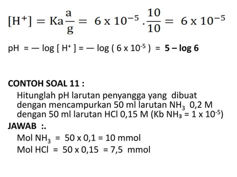 Contoh Soal Larutan Penyangga Ppt