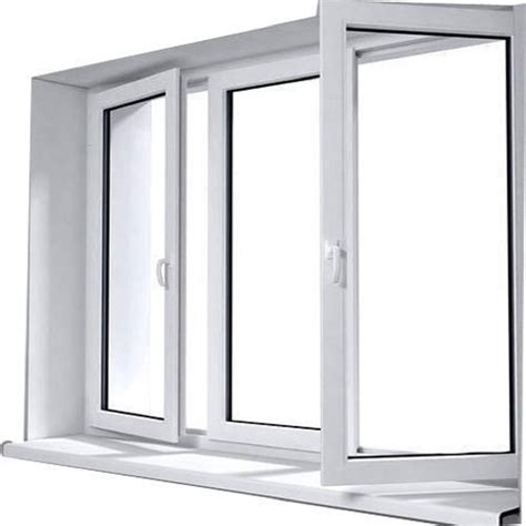 White UPVC Casement Window Glass Thickness 5 Mm At Rs 525 Square Feet