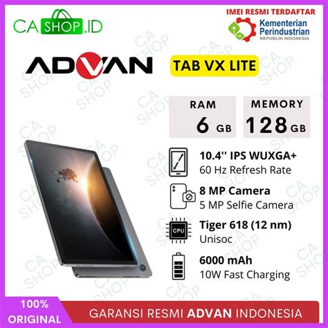 Jual Advan Tab Series Tab Vx Lite 6gb 128gb Tab Sketsa 3 6 128 Tab Vx Neo 4 128 Xtab 4