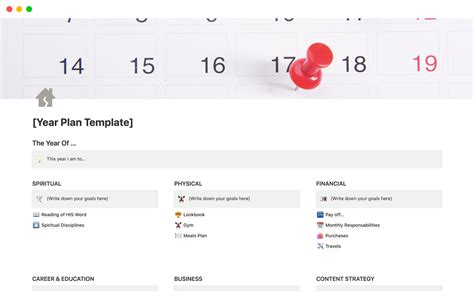 Year Plan & Goals Template | Notion Marketplace