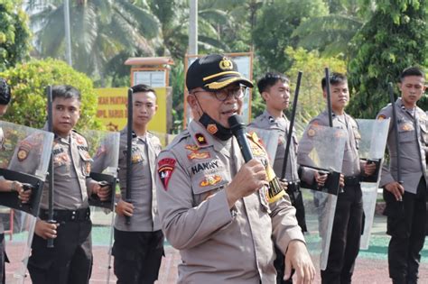 Harkatpuan Anggota Polres Kaur Gelar Latihan Dalmas Media