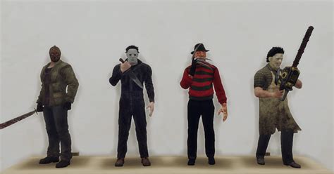 Figures from horror films