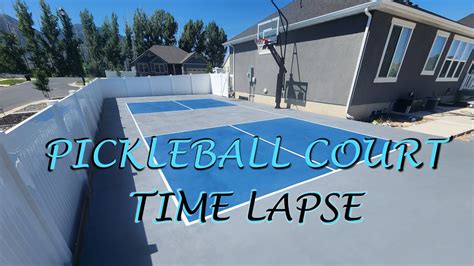 Pickleball Court Painting Time Lapse Youtube