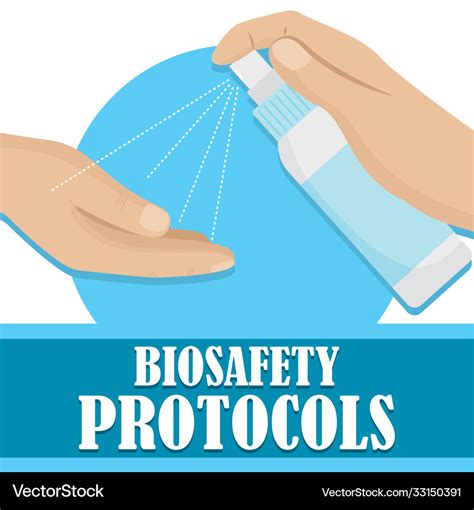 Biosafety Protocols Poster Royalty Free Vector Image