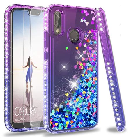 Luxury Bling Diamond Glitter Case For Huawei P Lite Coque For Huawei