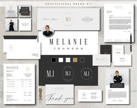 Luxury Branding Kit Template Brand Package Editable Brand Etsy