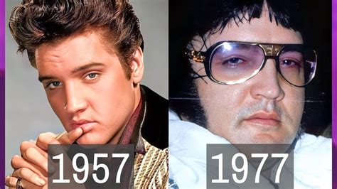 EL INCREÍBLE CAMBIO FÍSICO de ELVIS PRESLEY el Antes y después del Rey