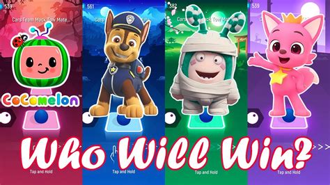 Tiles Hop Who Will Win Cocomelon Paw Patrol Chase Oddbods Zee