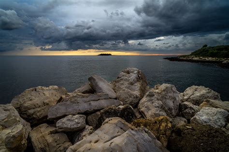 Wallpaper Landscape Sunset Sea Bay Lake Rock Nature Shore