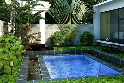 34 Gambar Rumah Minimalis Dengan Kolam Renang Simple Dan Minimalis