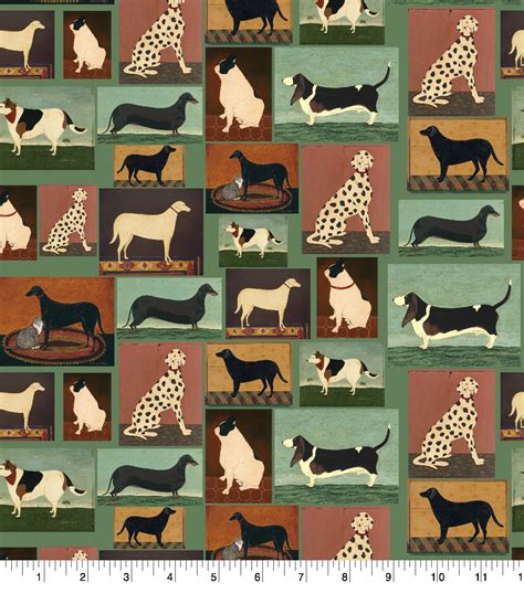 Novelty Cotton Fabric Dogs Quilt Patch Joann