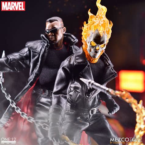 One 12 Collective Ghost Rider And Hell Cycle Set Mezco Toyz