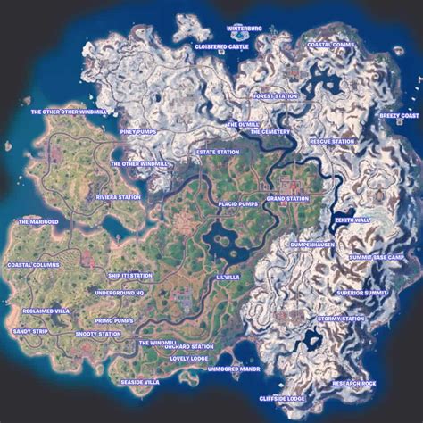 Mapa Fortnite Cap Tulo Todos Os Locais E Pontos De Refer Ncia Ol