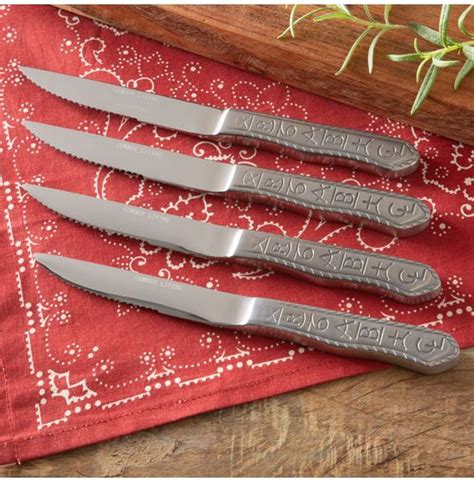 Ranch Brands Steak Knives Set Of 4 Cowgirl Delight