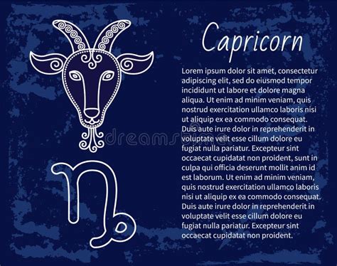 Astrolog A De Signos De Horoscopio Capricornio Y Zodiaco Ilustraci N