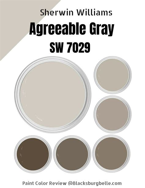 Sherwin Williams Agreeable Gray Palette Coordinating Inspirations