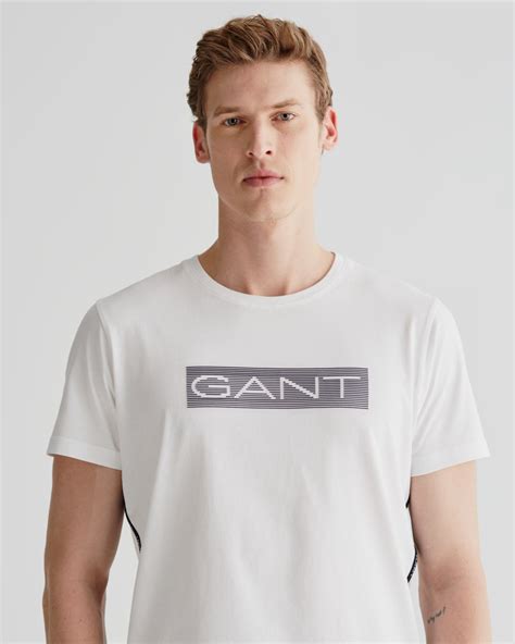 GANT Erkek Siyah Regular Fit Bisiklet Yaka Logolu T Shirt 2323129T S