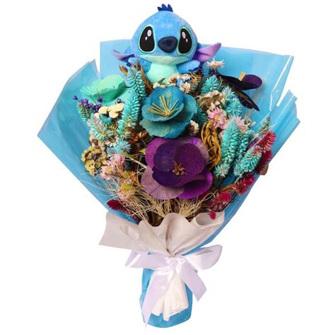 Buquê De Flores Do Stitch - Buquê de Flores Secas e Stitch | Giuliana Flores