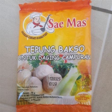 Jual Pengenyal TEPUNG KHUSUS BAKSO 40gr Sae Mas Shopee Indonesia