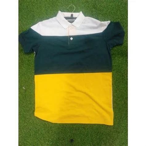 Cotton Polo Neck Mens Plain Collar T Shirt Size M Xxl At Rs 200 Piece