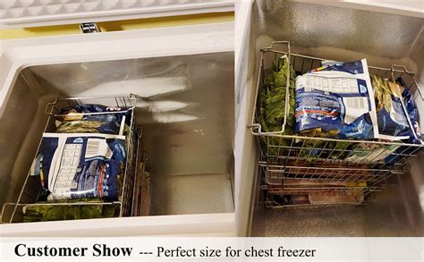 Amazon Orgneas Stackable Chest Freezer Baskets Organizer Bins