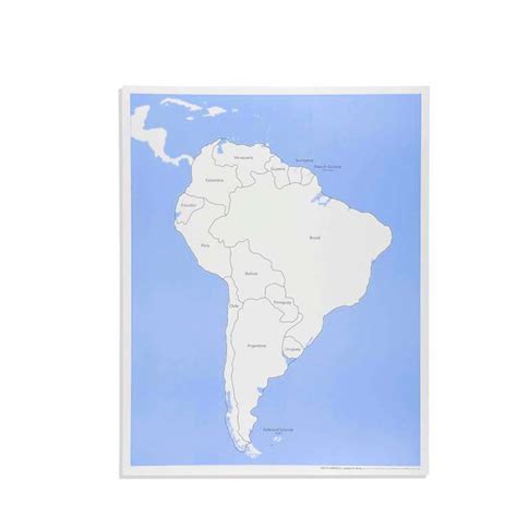 South America Control Chart Labeled Jnc Montessori Education