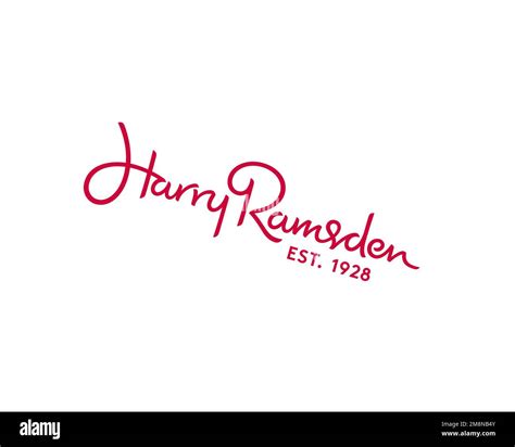 Harry Ramsdens Rotated Logo White Background B Stock Photo Alamy