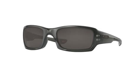 Oakley Fives Squared Oo9238 Sunglasses 923804 Polished Black Grey Lens 54 20 133